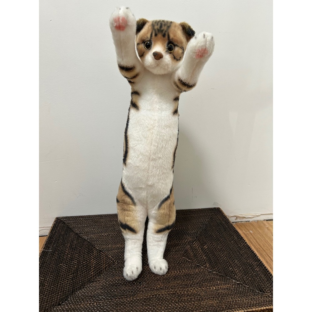 Touch Tachii Tacchi Zoo Gao Realistic Tabby Cat cream 22" Plush Japan Tall